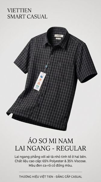 Áo sơ mi tay ngắn Việt Tiến (M-XL) 