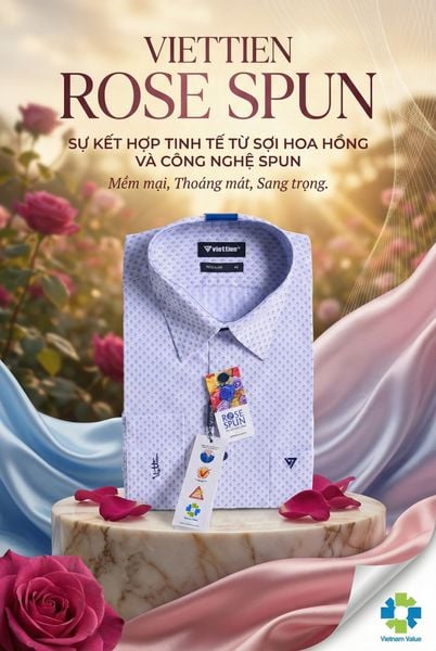  Áo sơ mi Việt Tiến tay dài (38-43) 