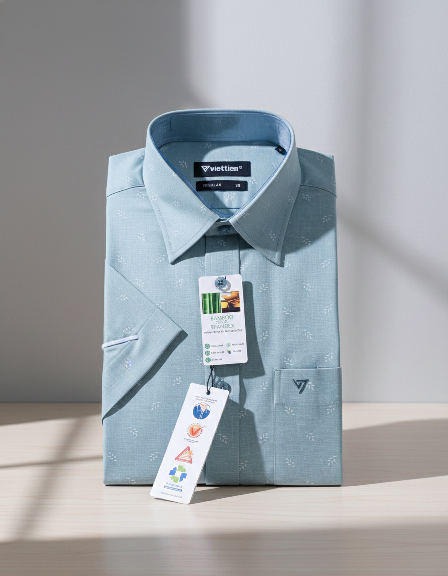  Áo sơ mi tay ngắn Việt Tiến (38-44) 