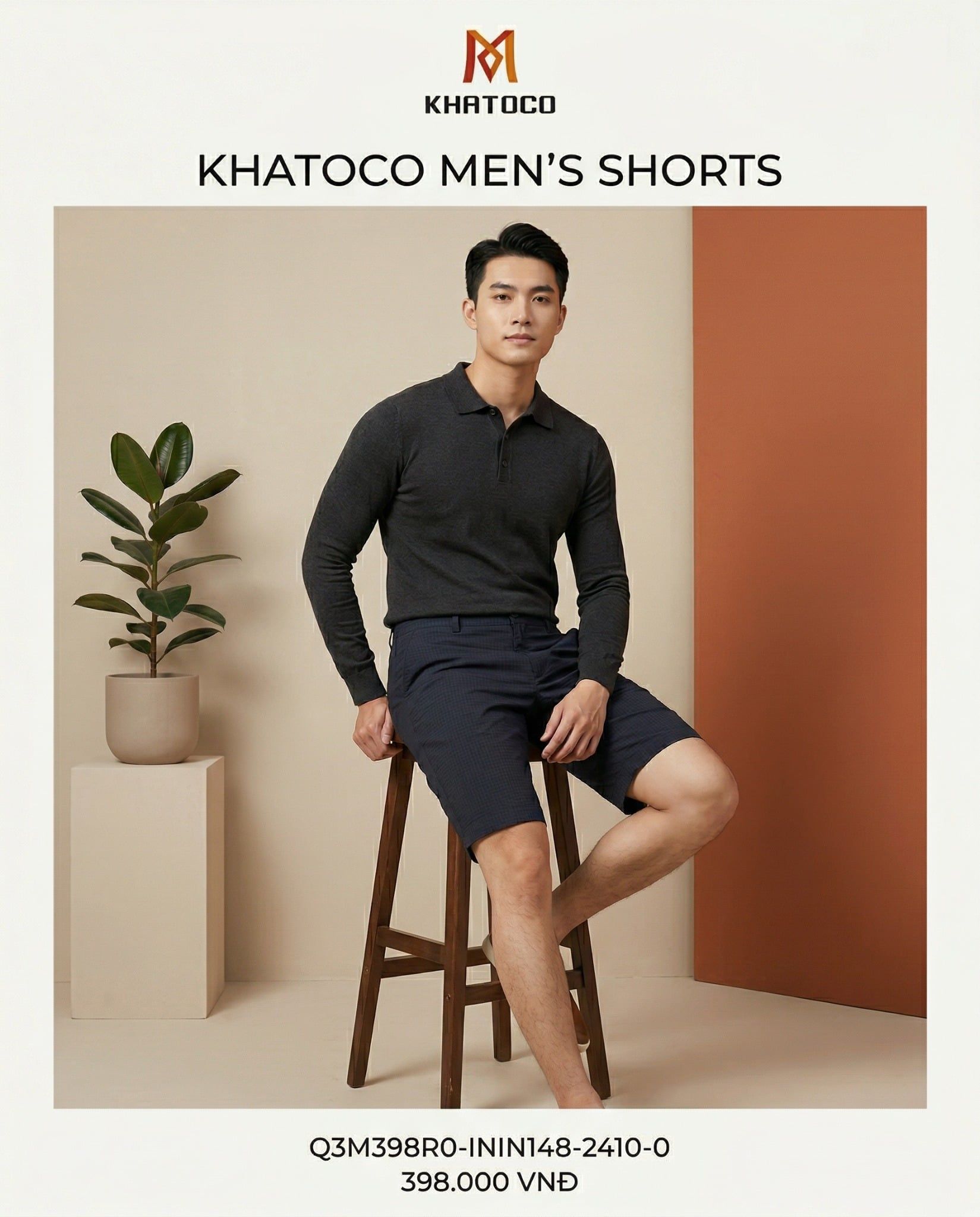  Quần short nam Khatoco (31-37) 