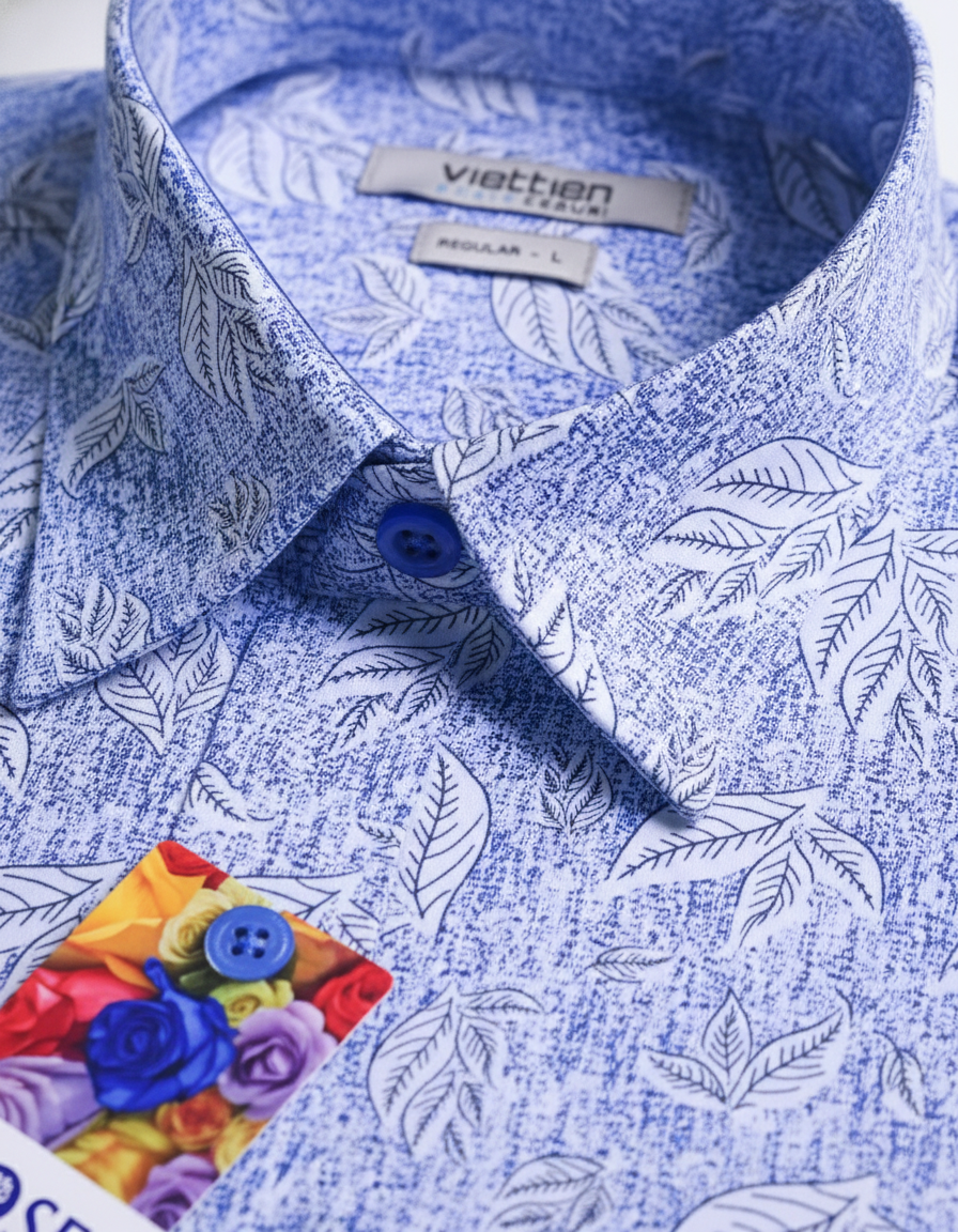  Áo sơ mi tay ngắn Việt Tiến (S-XL) 