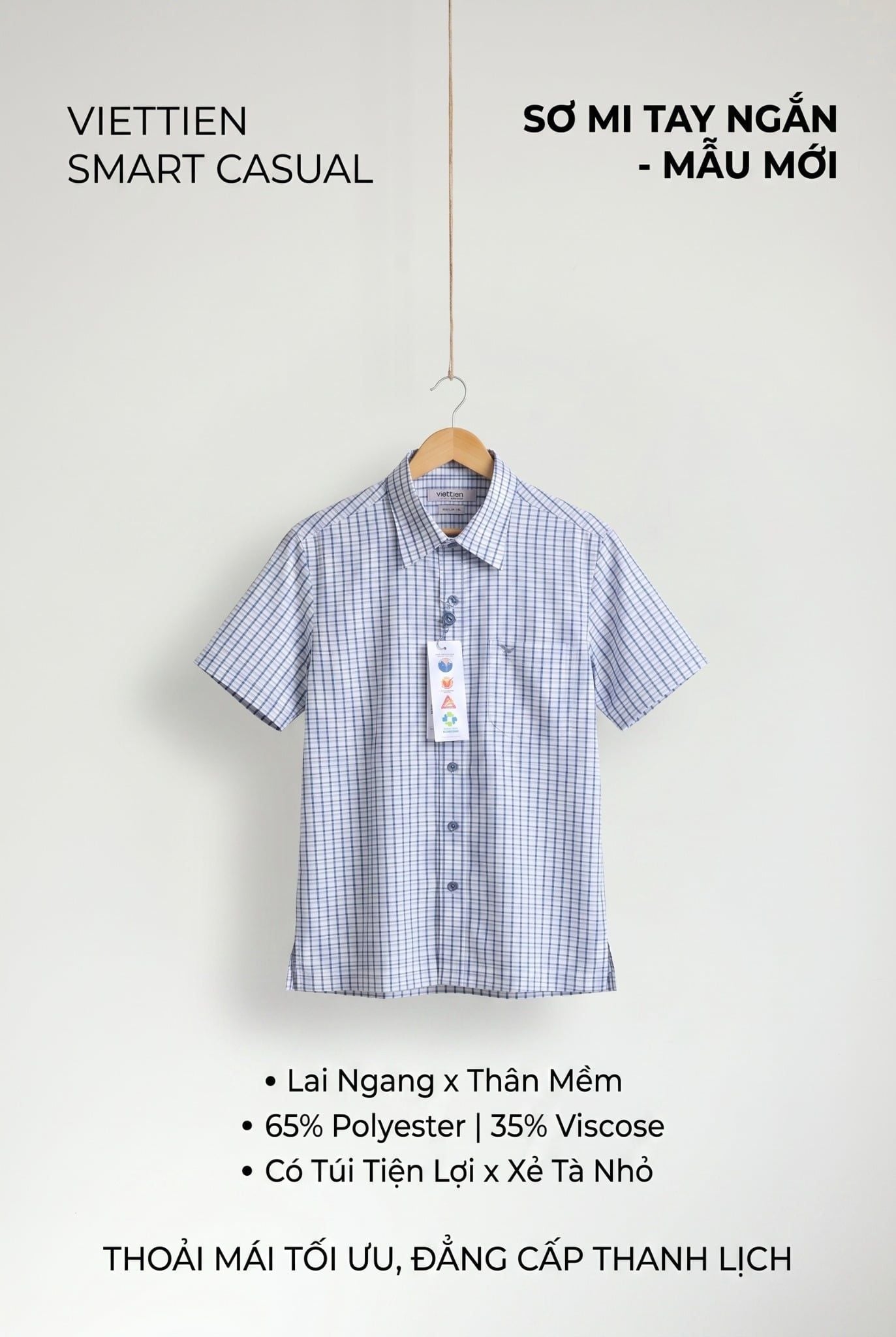  Áo Việt Tiến tay ngắn (M-2XL) 