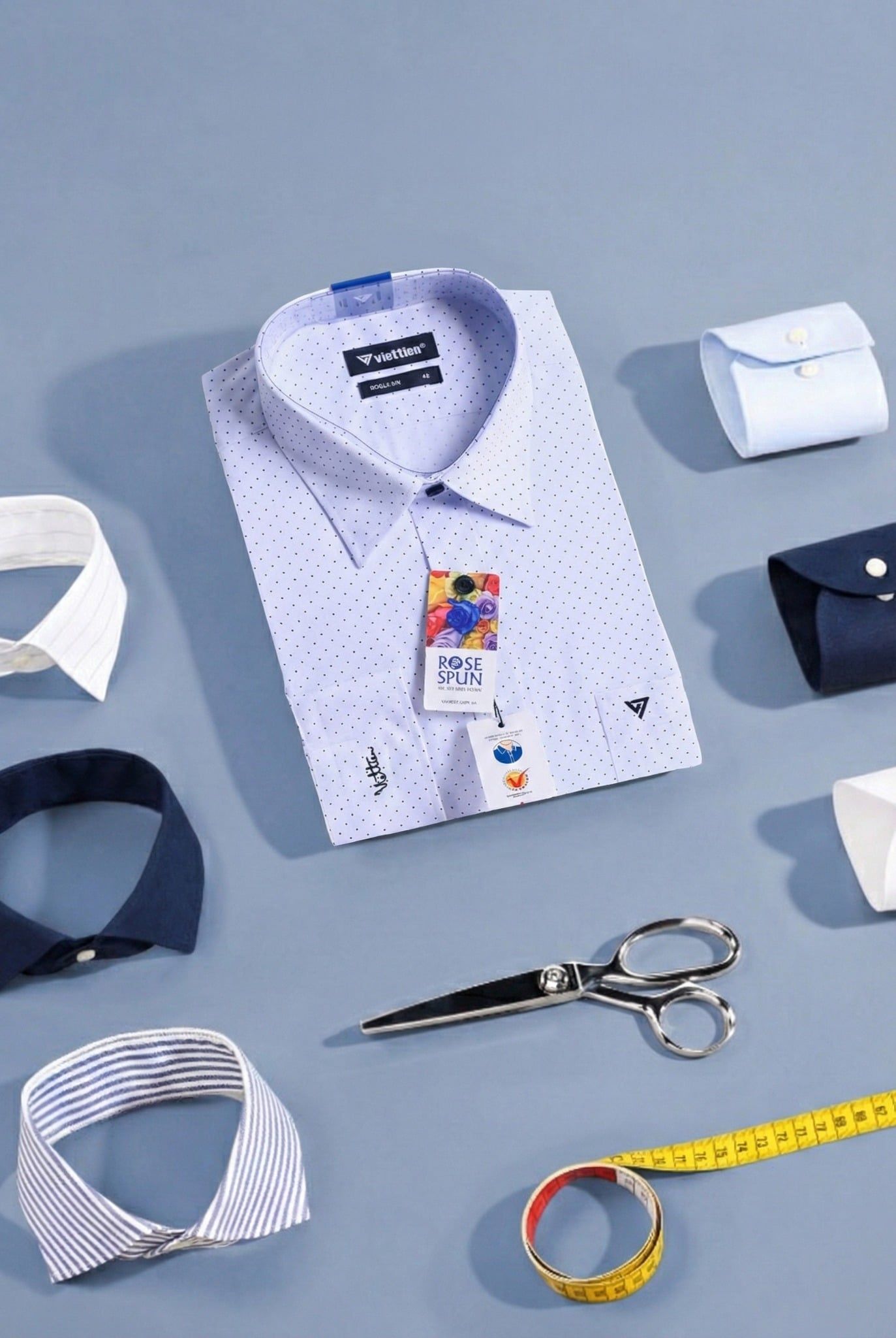  Áo sơ mi tay dài Việt Tiến 