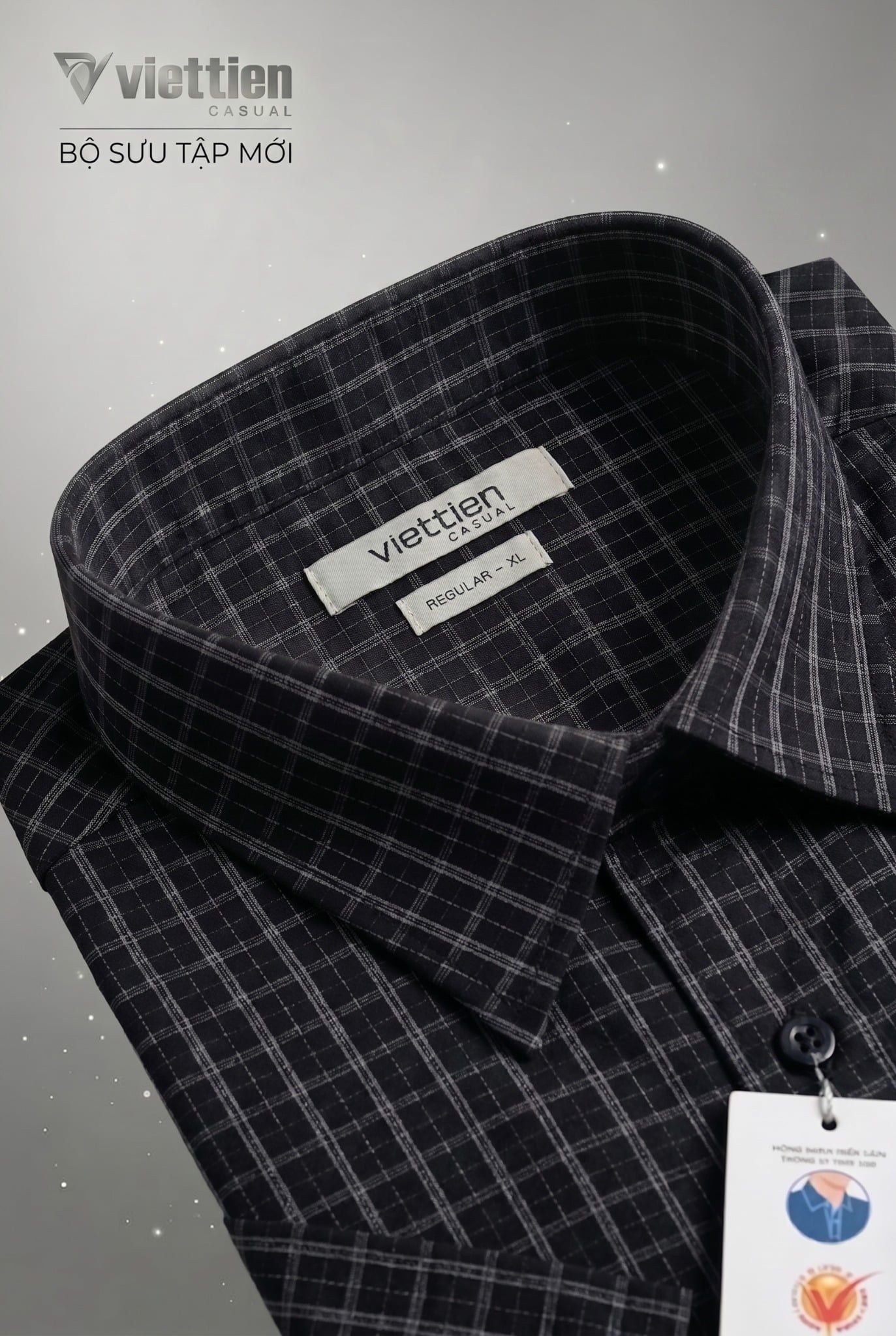  Áo sơ mi tay ngắn Việt Tiến (M-XL) 