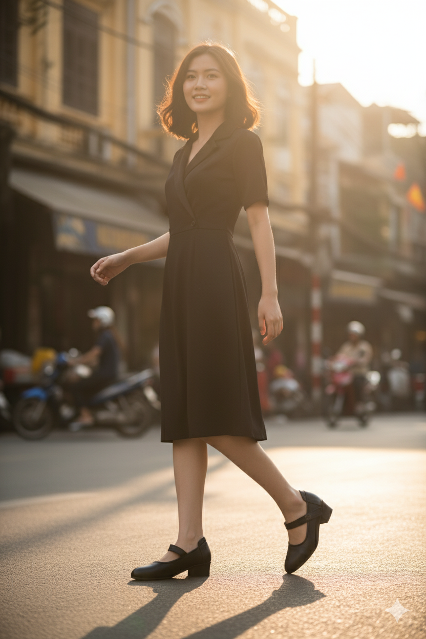  Giày bít nữ nhập khẩu Hong Kong (35-39) 