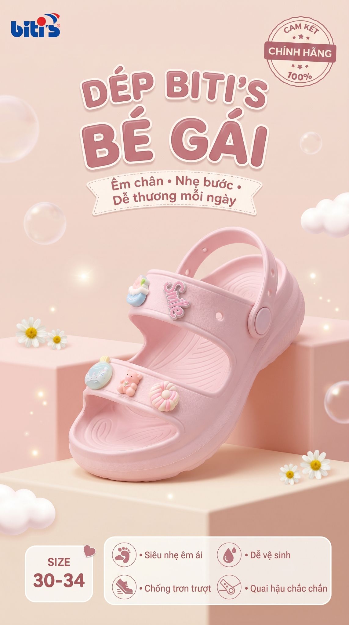  Dép nhựa Biti's trẻ em (30-34) 