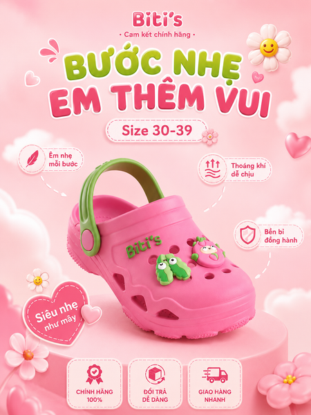 Dép nhựa trẻ em Biti's (30-39) 