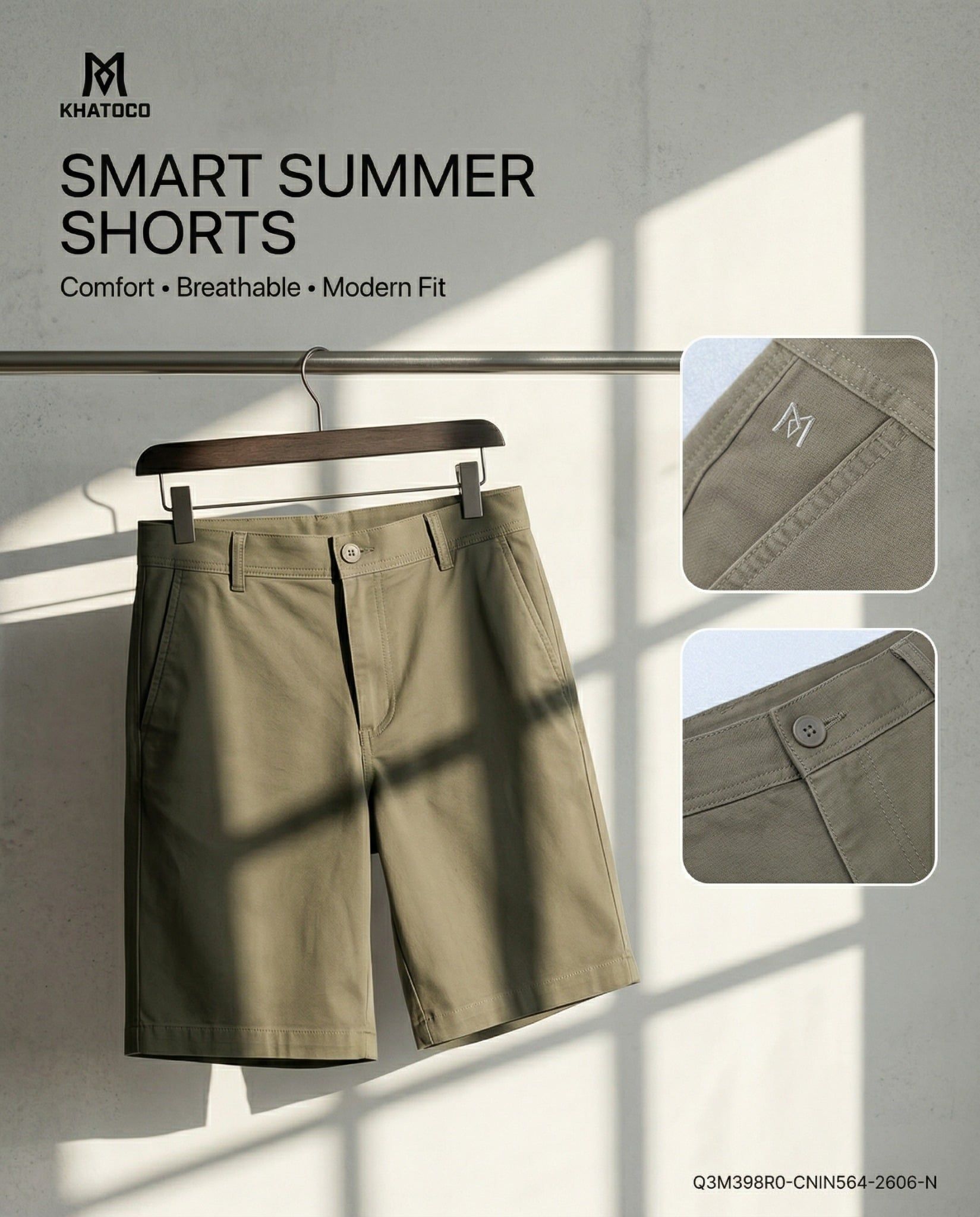  Quần short nam Khatoco (30-38) 