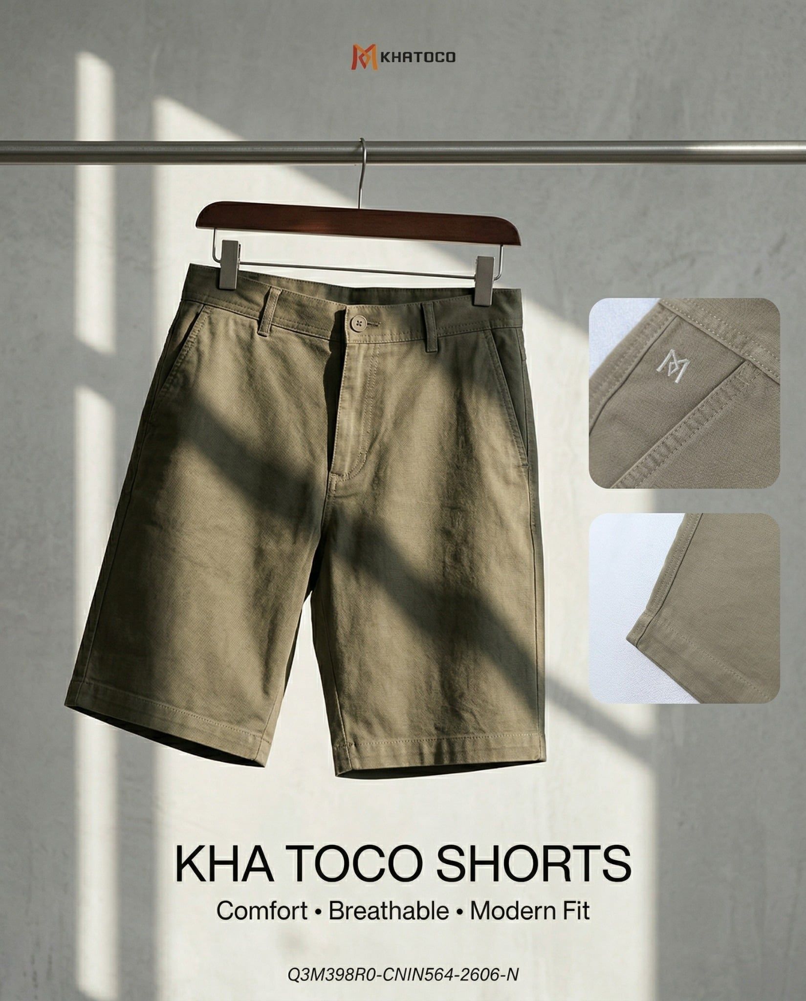  Quần short nam Khatoco (30-38) 