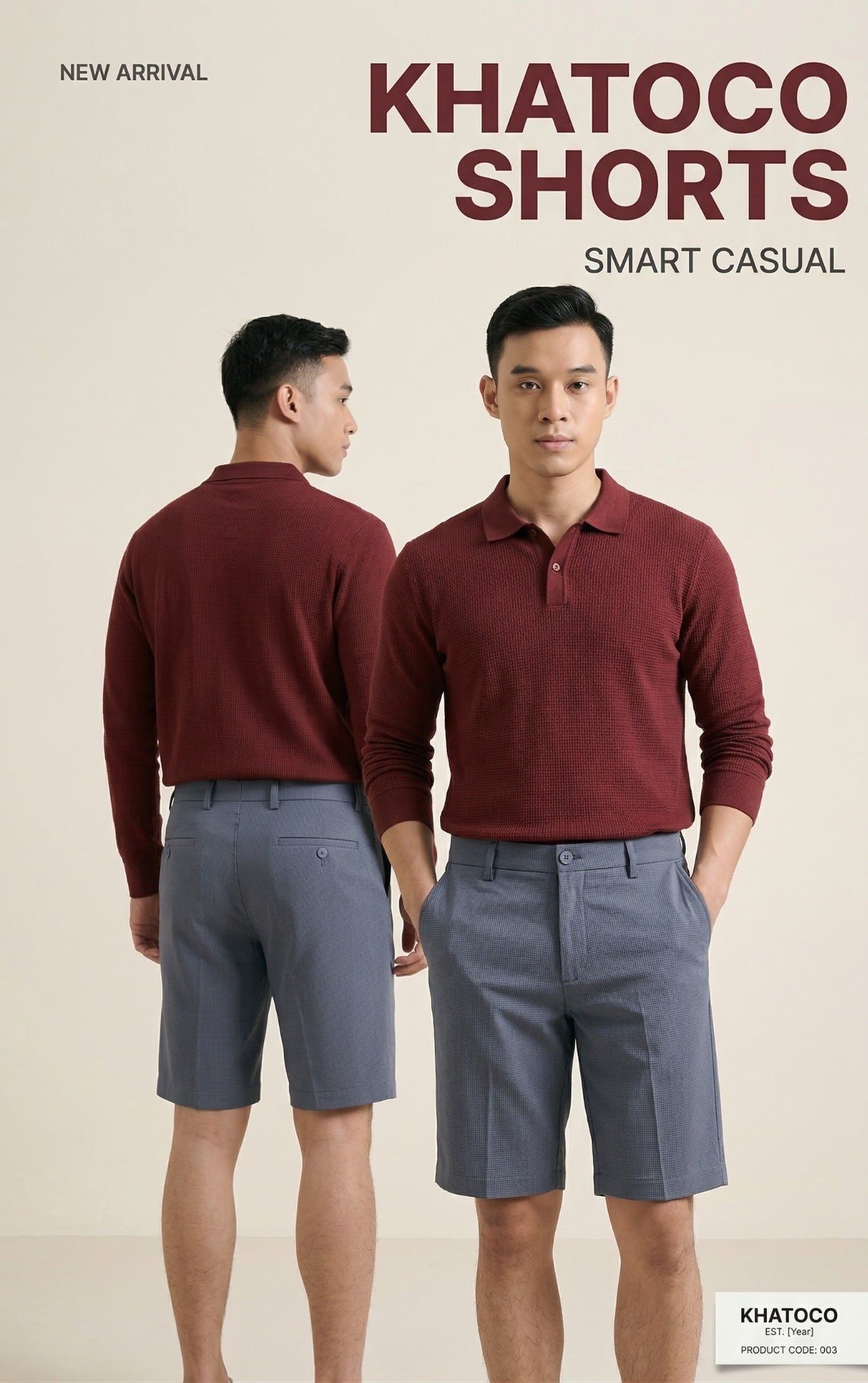  Quần short nam Khatoco (31-38) 