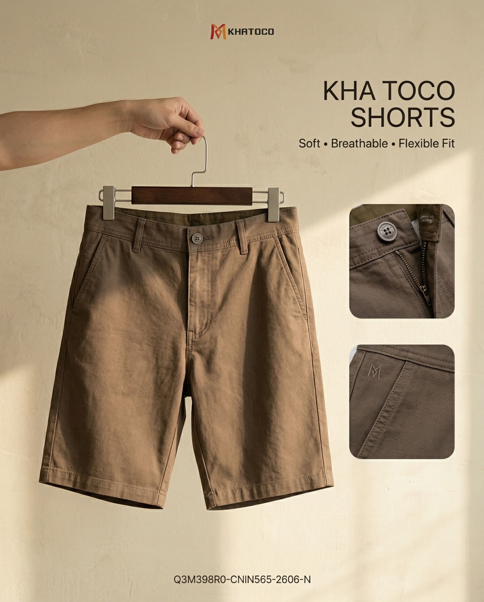  Quần short nam Khatoco sale off (30-38) 