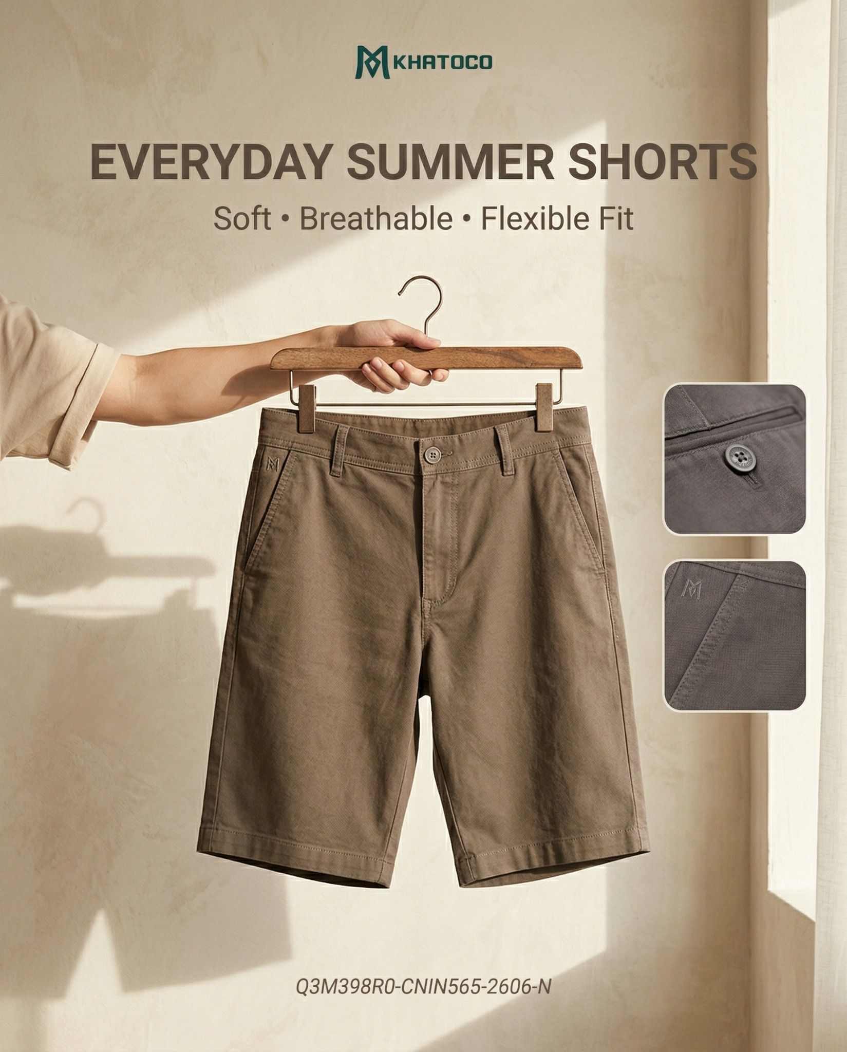  Quần short nam Khatoco sale off (30-38) 
