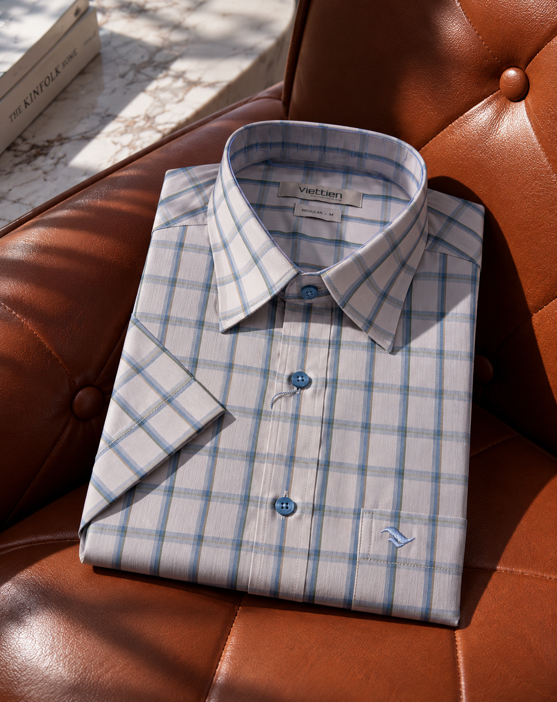  Áo sơ mi Việt Tiến tay ngắn (M-XL) 