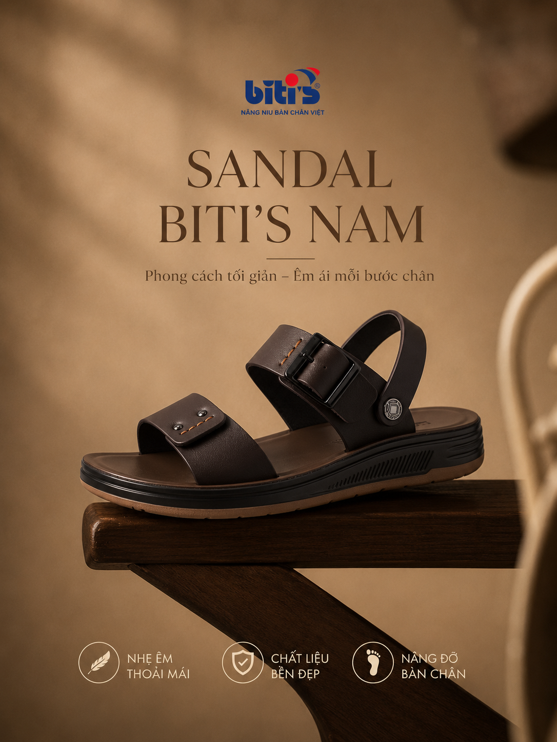  Sandal Biti's nam (39-44) 