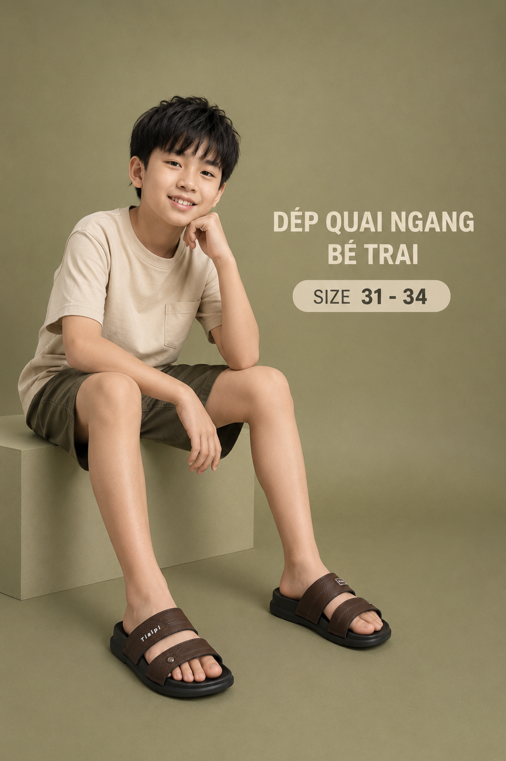  Dép quai ngang trẻ em (31- 34) 