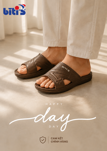  Dép nhựa Biti's nam ( Nâu ) (39-44) 