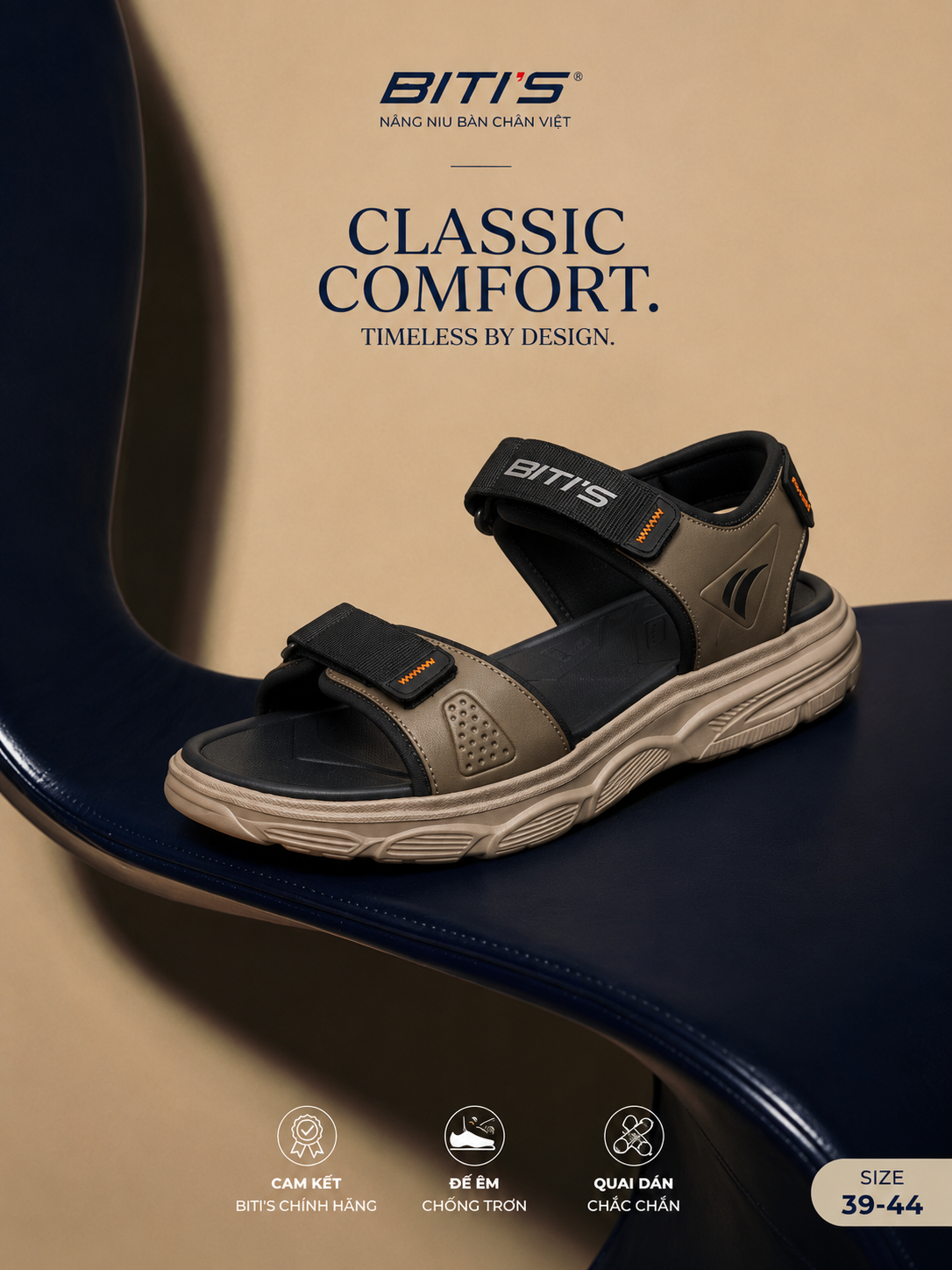  Sandal Biti's nam (39-44) 
