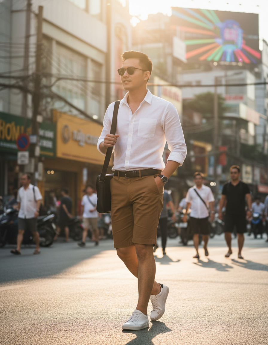  Quần short Kaki Việt Tiến sale off 290k ( giá tem 650k) 