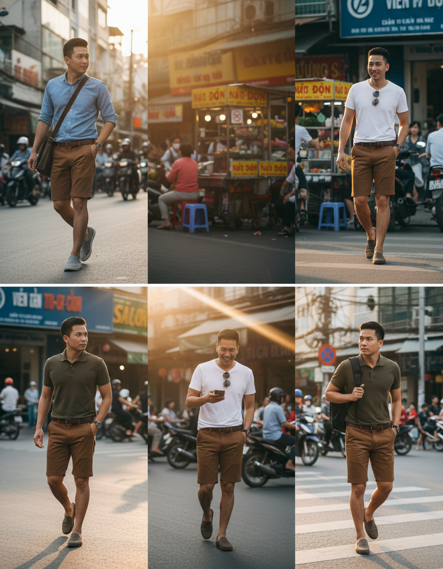  Quần short Kaki Việt Tiến sale off 290k ( giá tem 650k) 