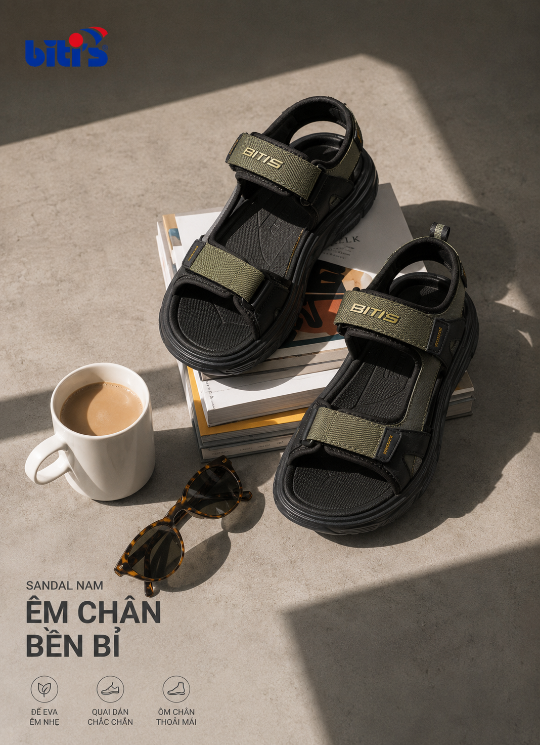  Sandal Biti's nam (39-44) 