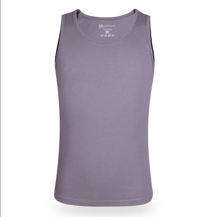  Áo ba lỗ nam sale off- xám đậm 