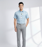  Áo so mi tay ngắn Việt Tiến 