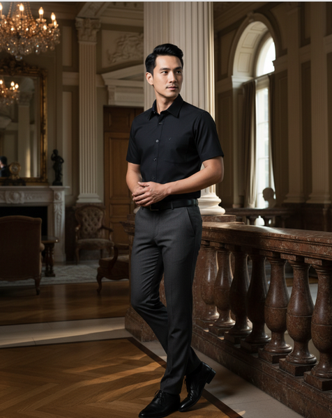  Áo sơ mi tay ngắn Việt Tiến tay ngắn 