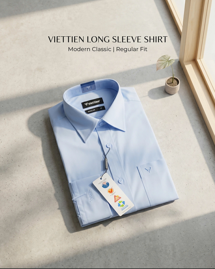  Áo sơ mi Việt Tiến tay dài (37-42) 