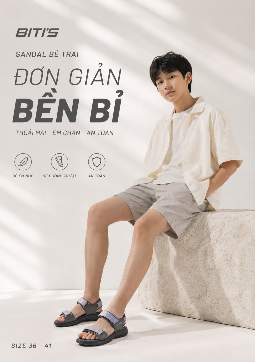  Sandal bé trai Biti's (36-41) 