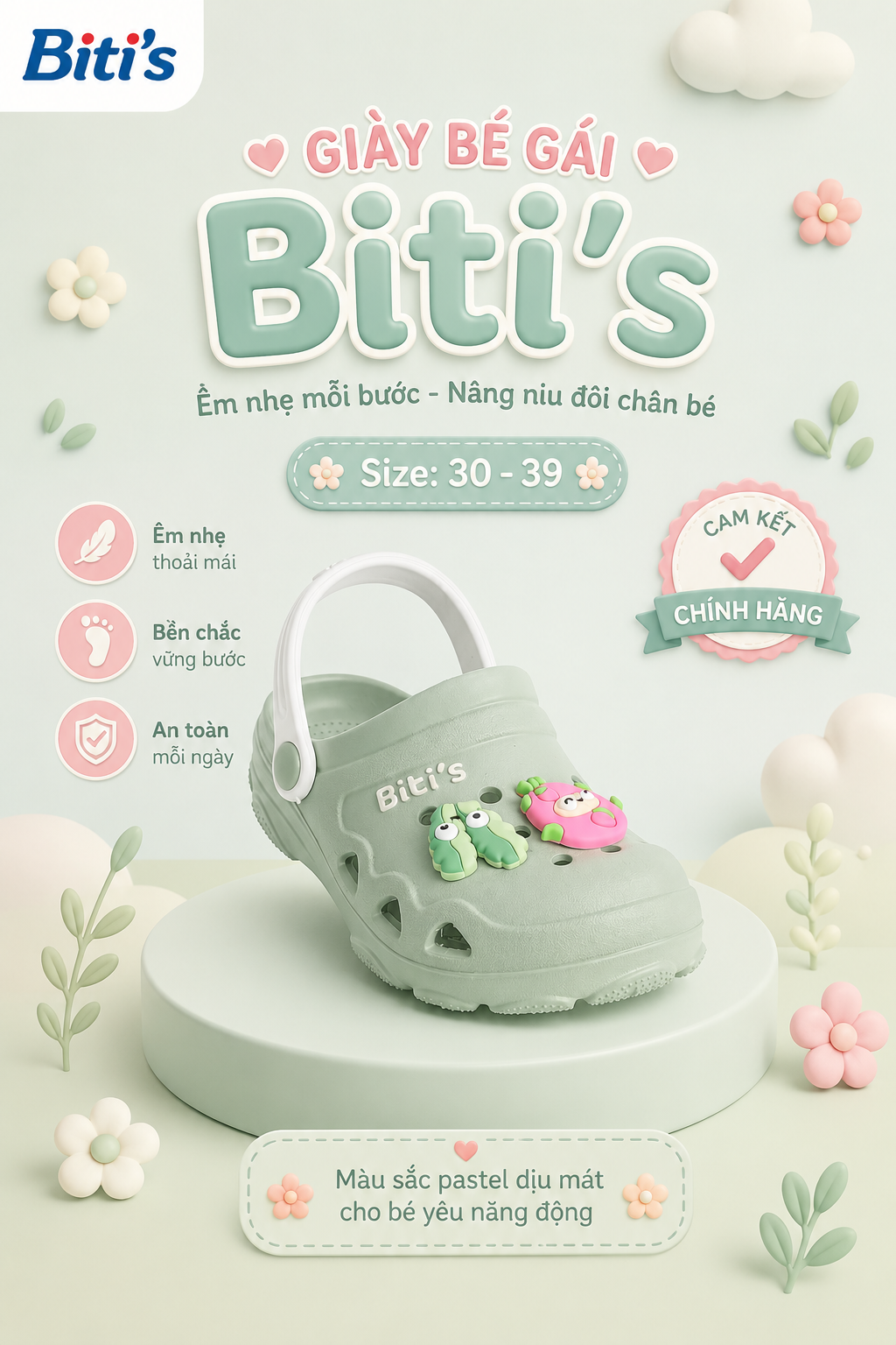  Dép nhựa trẻ em Biti's (30-39) 