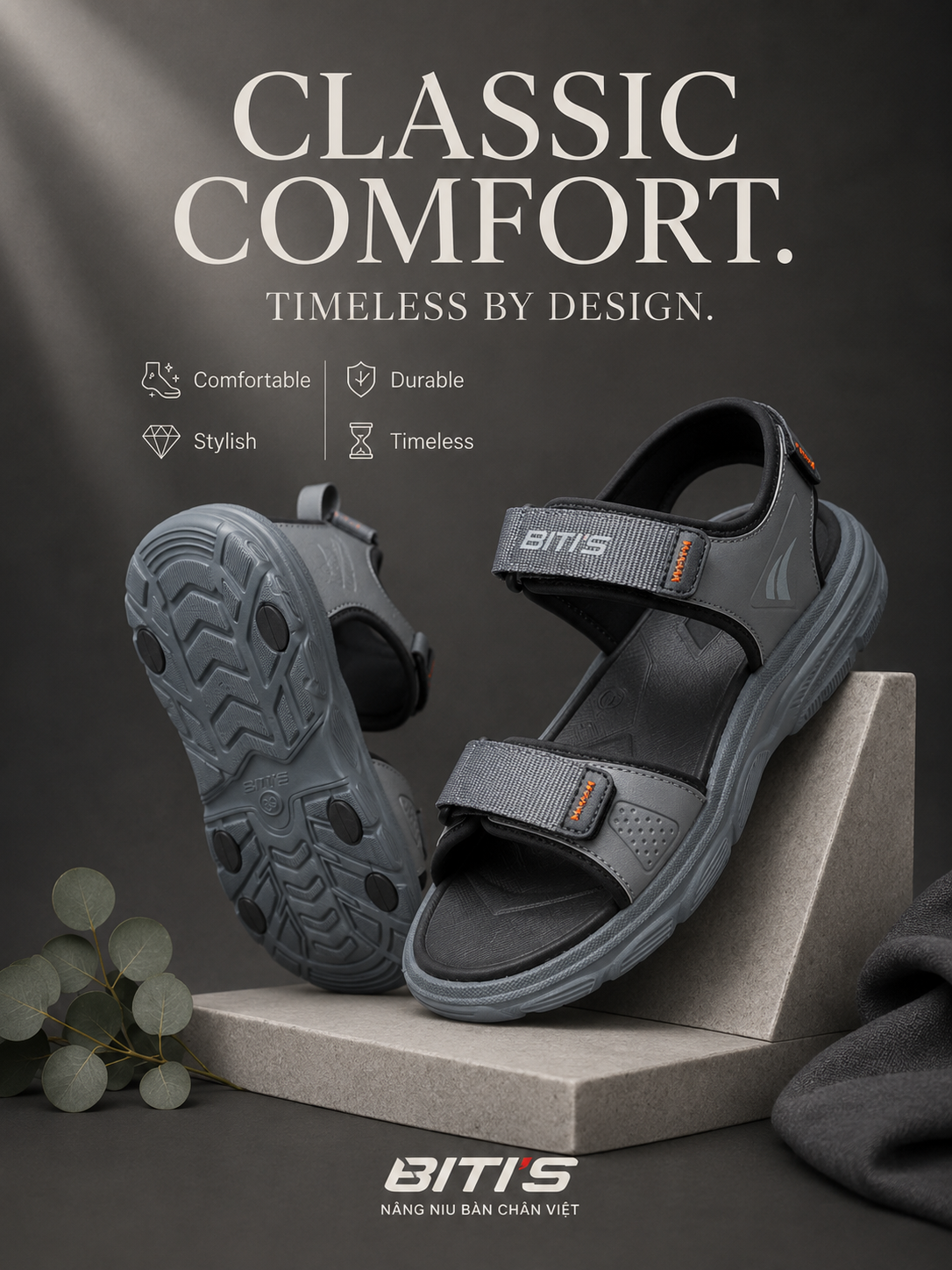  Sandal Biti's nam (39-44) 