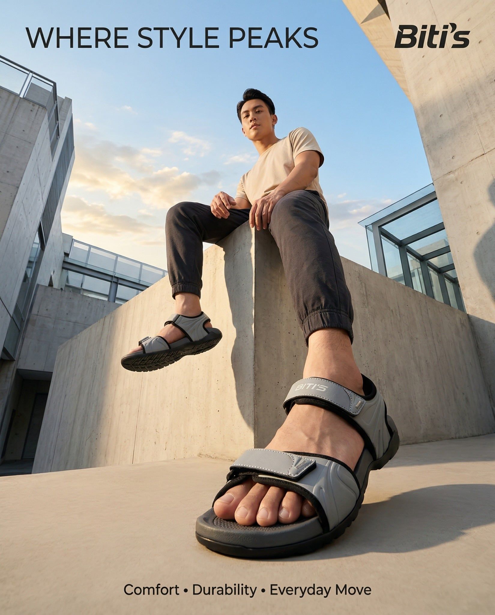  Sandal Biti's nam (39-44) 