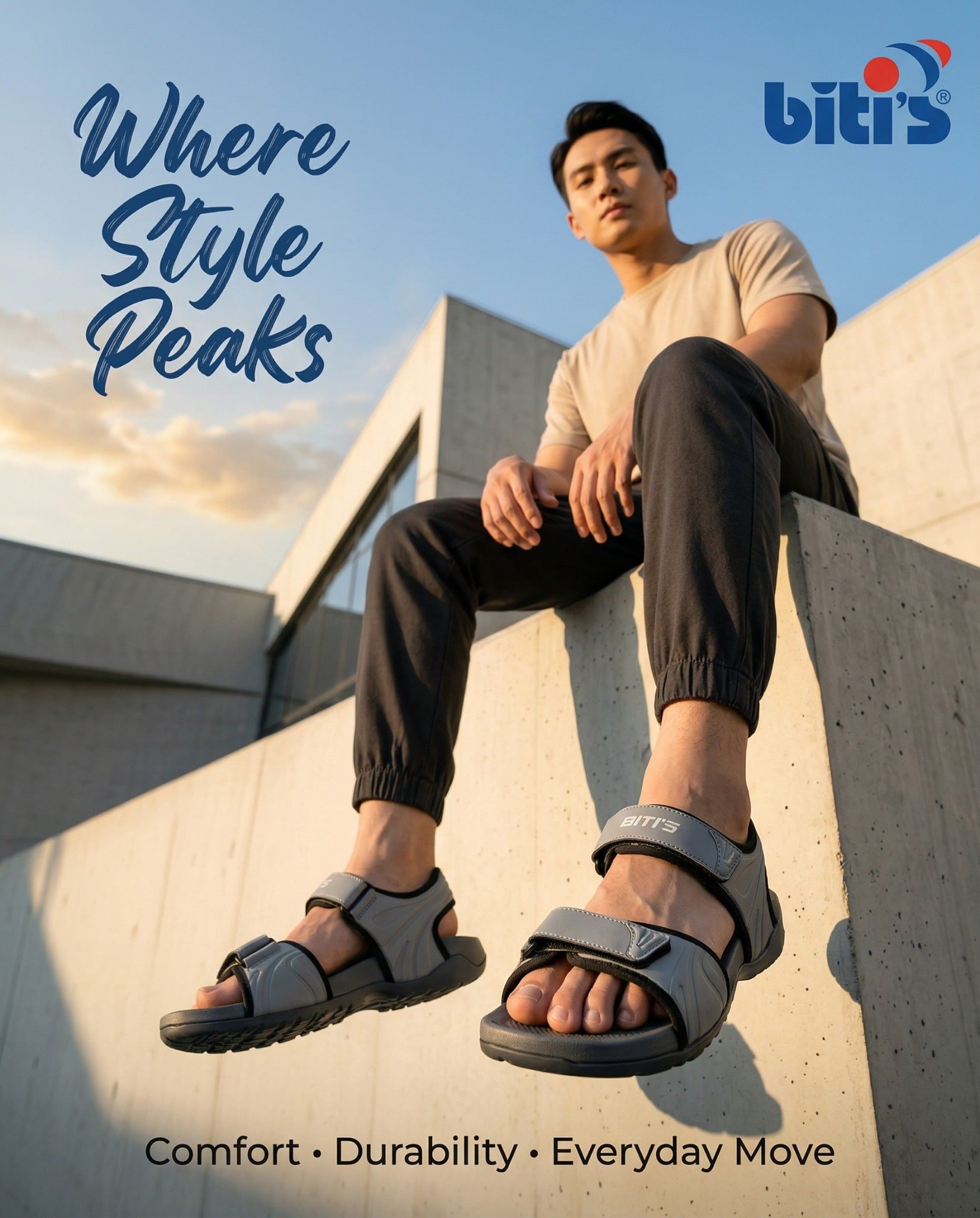  Sandal Biti's nam (39-44) 