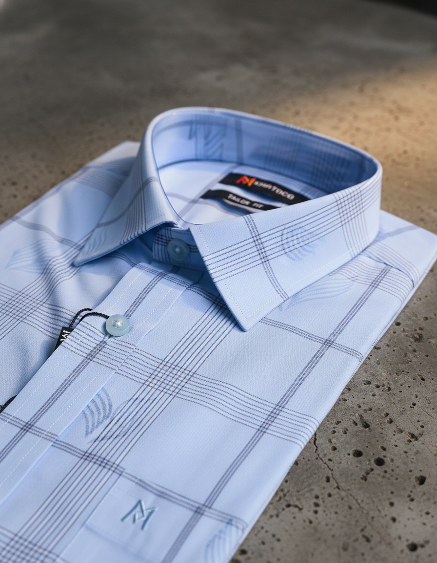  Áo sơ mi khatoco tay ngắn (M-2XL) 