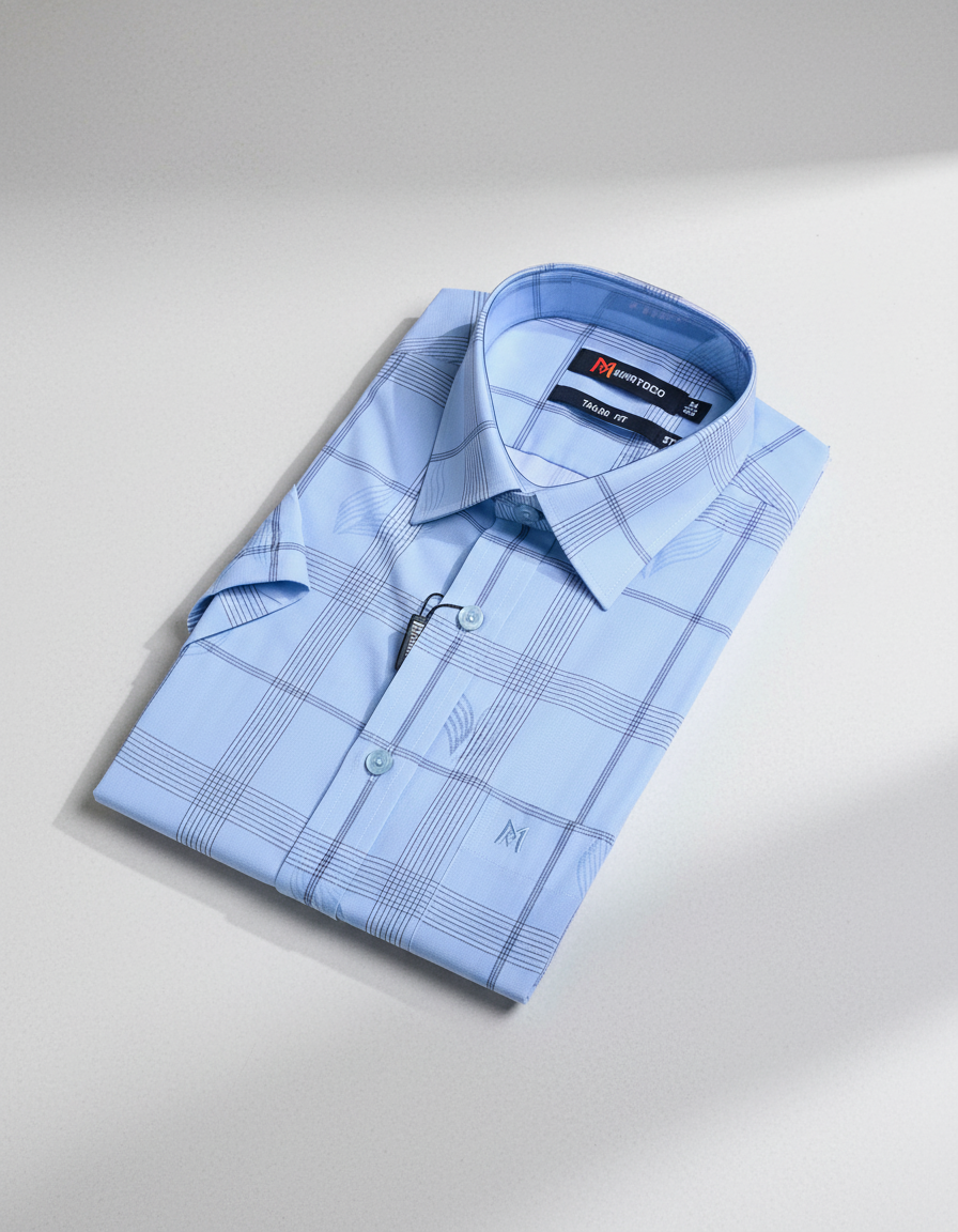  Áo sơ mi khatoco tay ngắn (M-2XL) 