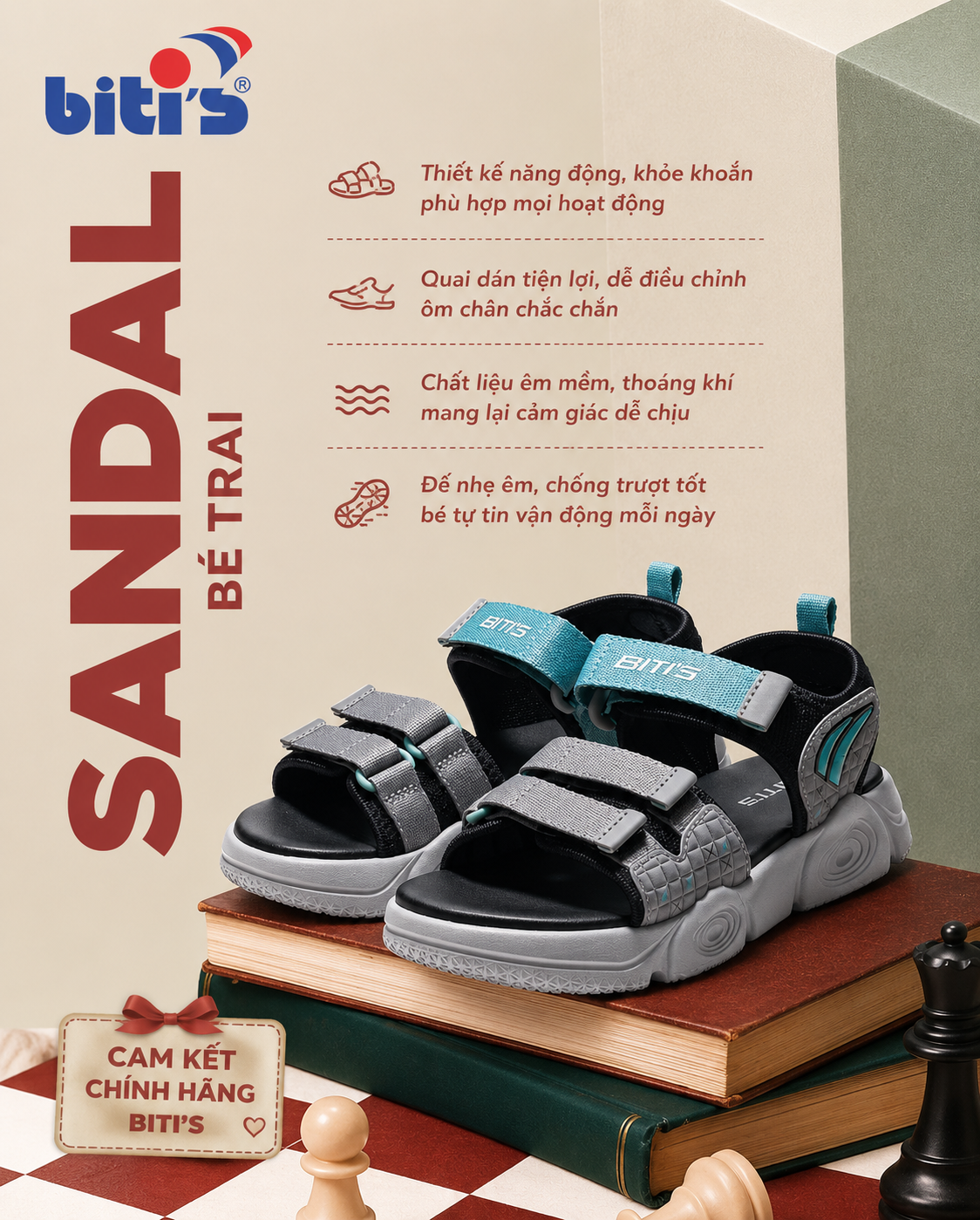  Sandal Biti's bé trai (30-38) 