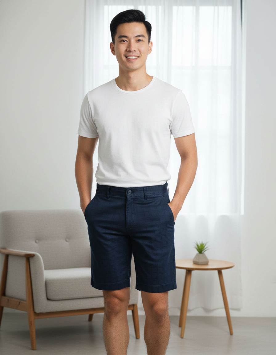  Quần short kaki Khatoco sale 250k giá tem 378k 