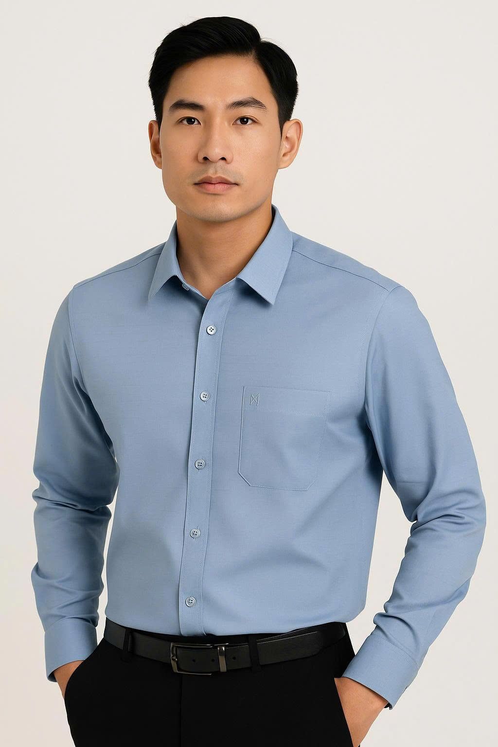  Áo sơ mi nam dài tay Khatoco 