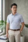  Áo sơ mi tay ngắn Khatoco (M-3XL) 