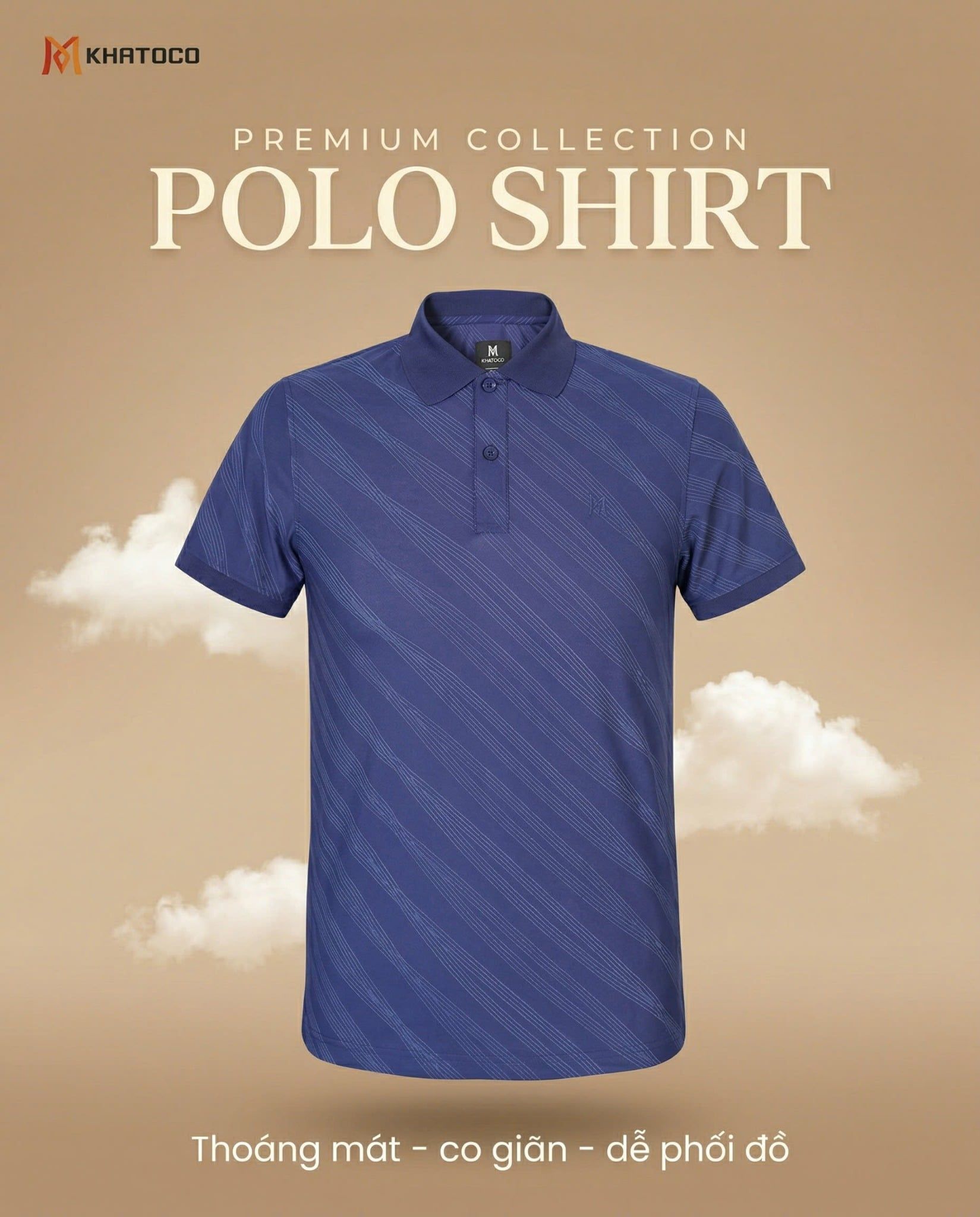  Áo thun nam Polo Khatoco Sale 30 %(M,L) 