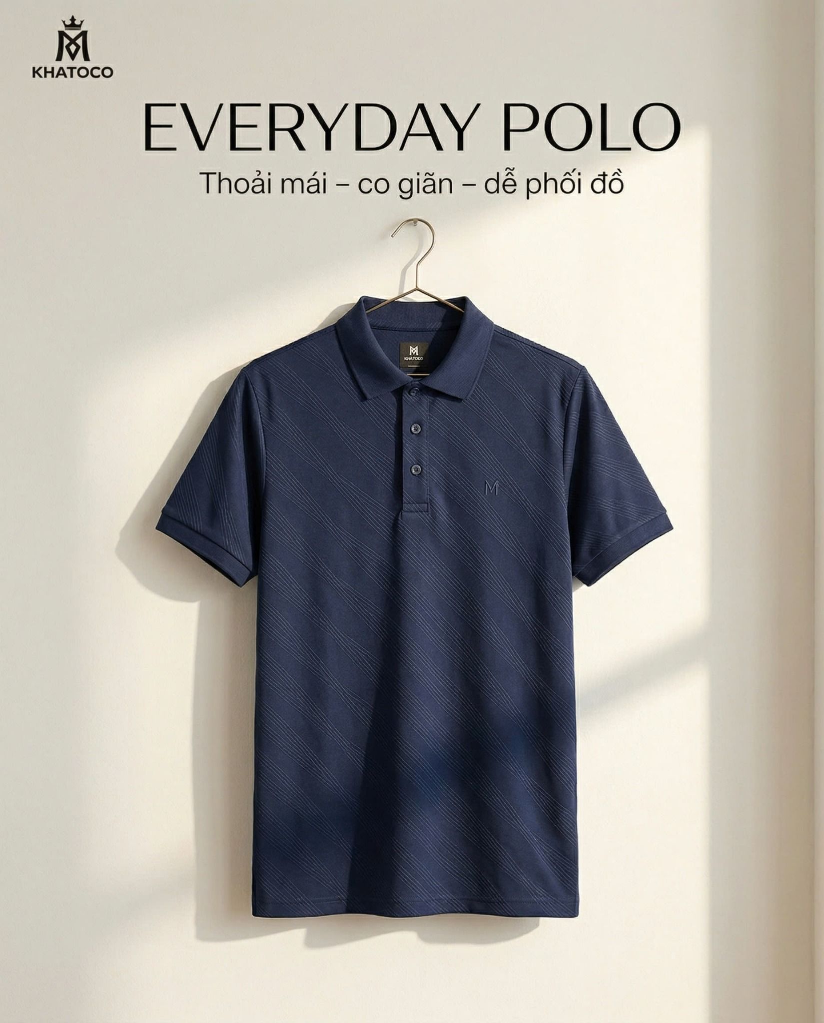  Áo thun nam Polo Khatoco Sale 30 %(M,L) 