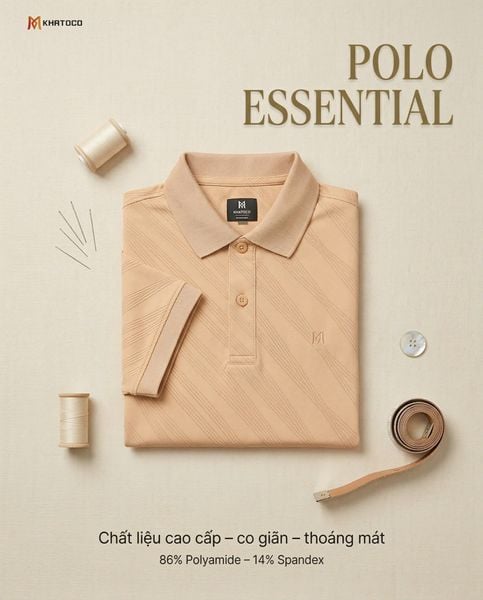  Áo thun nam Polo Khatoco sale 30% (M,XL) 