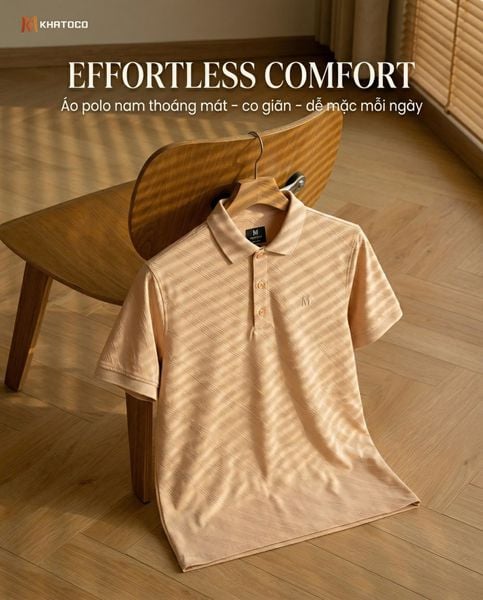  Áo thun nam Polo Khatoco sale 30% (M,XL) 