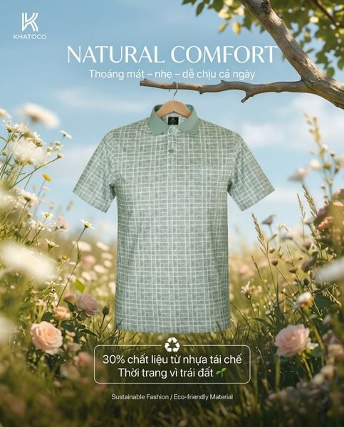  Áo thun nam Polo Khatoco Sale 30 %(M-2XL) 
