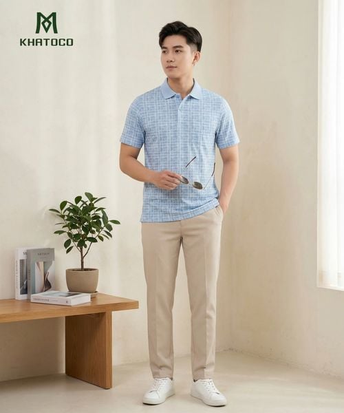  Áo thun nam Polo Khatoco Sale 30 % (XL-3XL) 