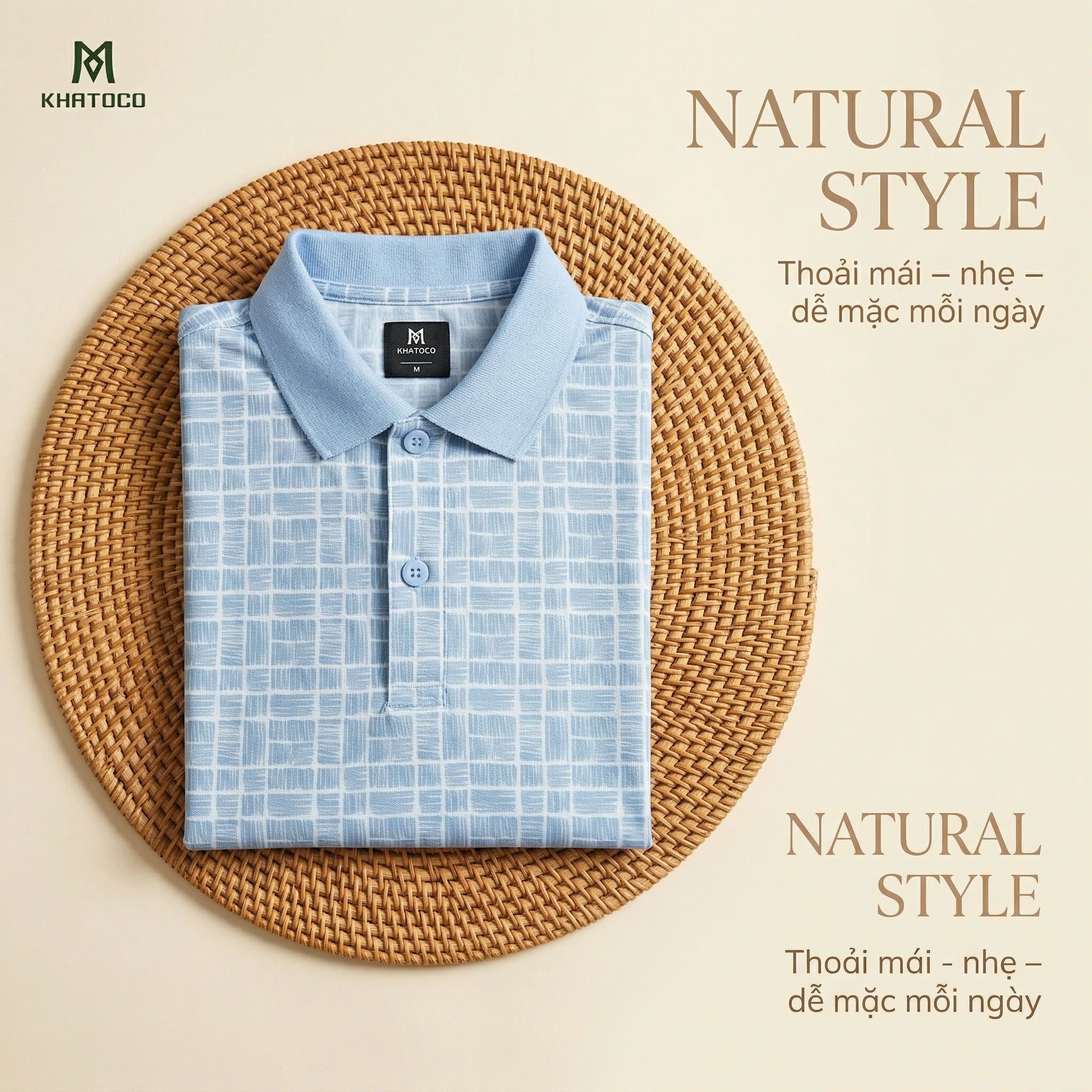  Áo thun nam Polo Khatoco Sale 30 % (XL-3XL) 
