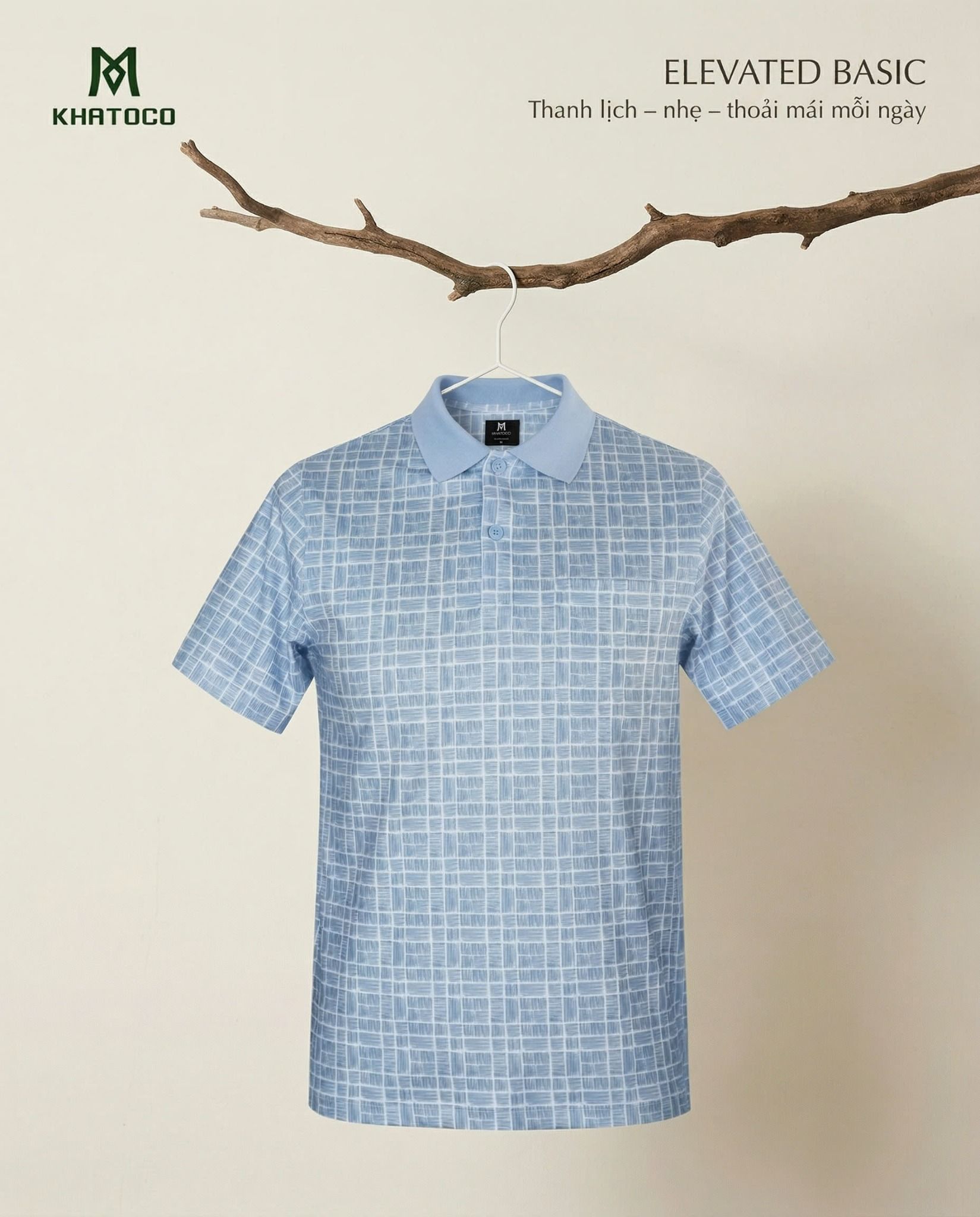  Áo thun nam Polo Khatoco Sale 30 % (XL-3XL) 