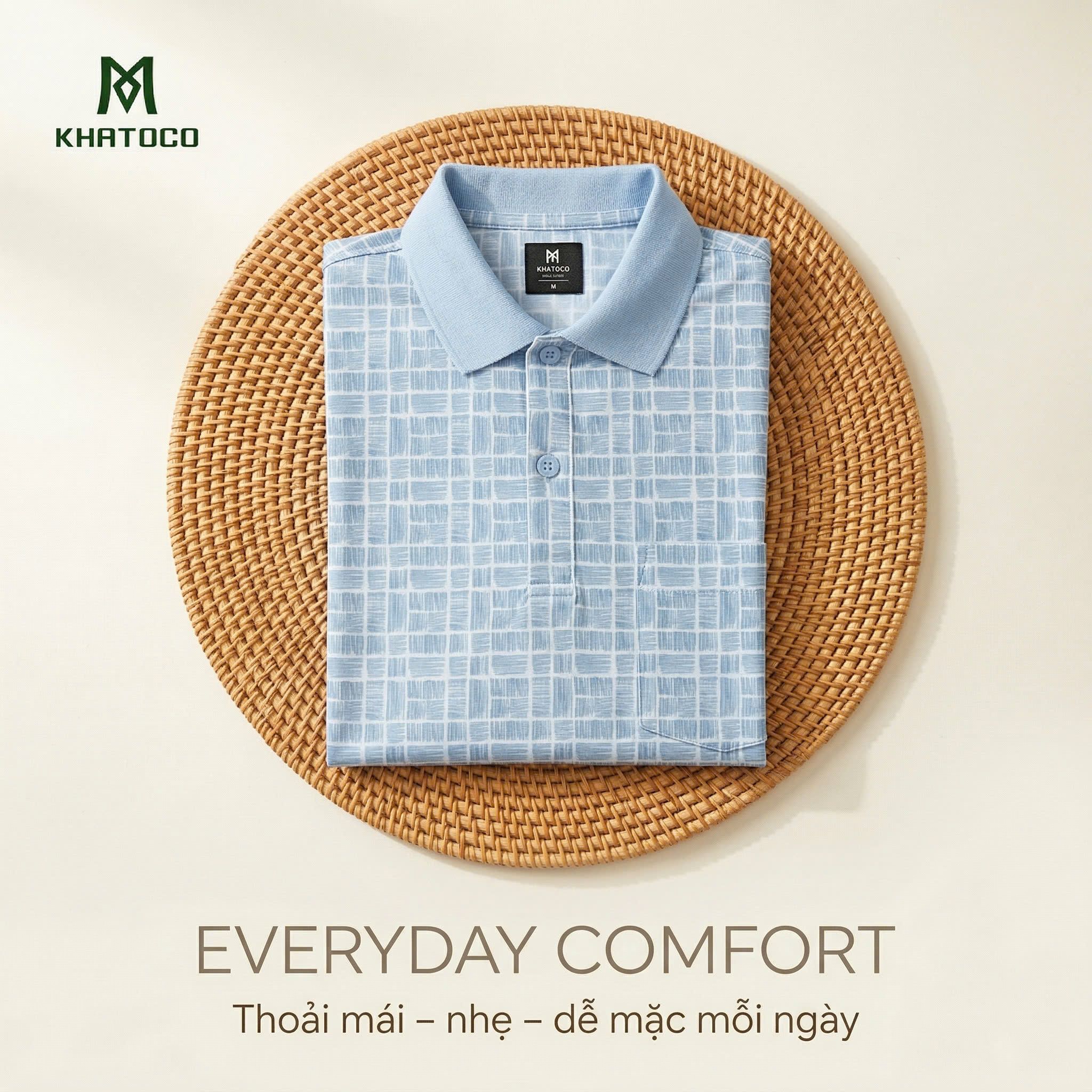  Áo thun nam Polo Khatoco Sale 30 % (XL-3XL) 
