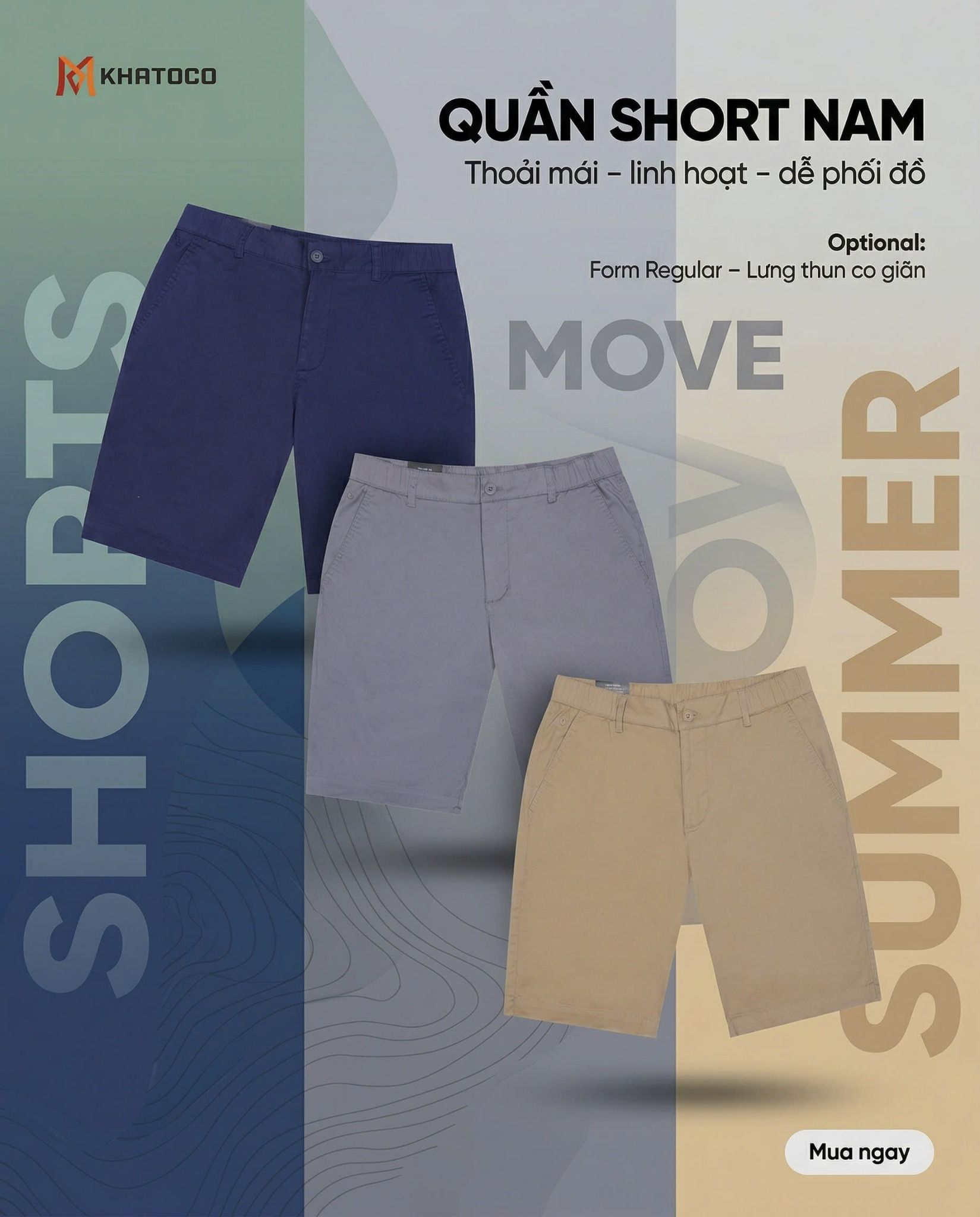  Quần short nam Khatoco (30-38) 