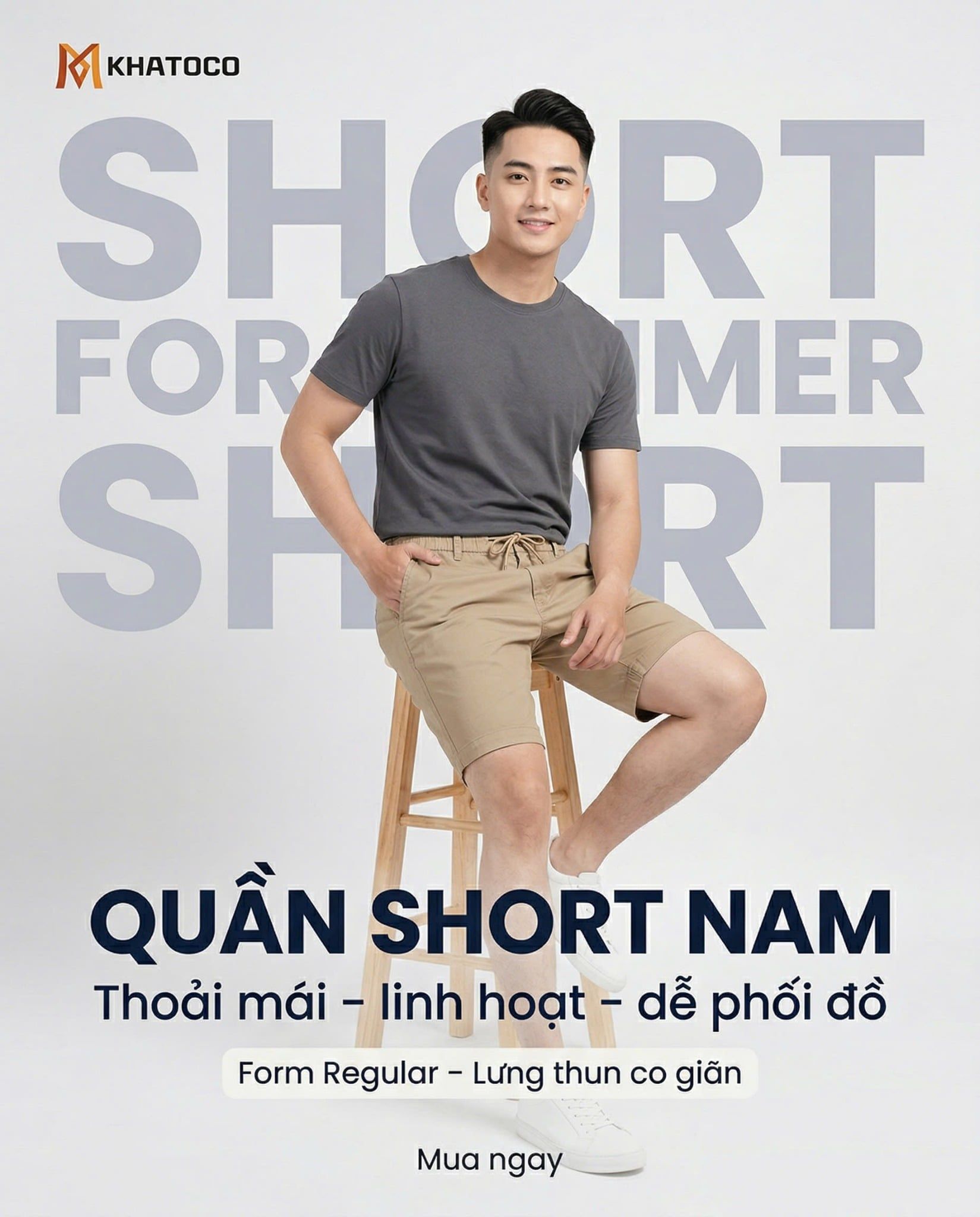  Quần short nam Khatoco (30-38) 